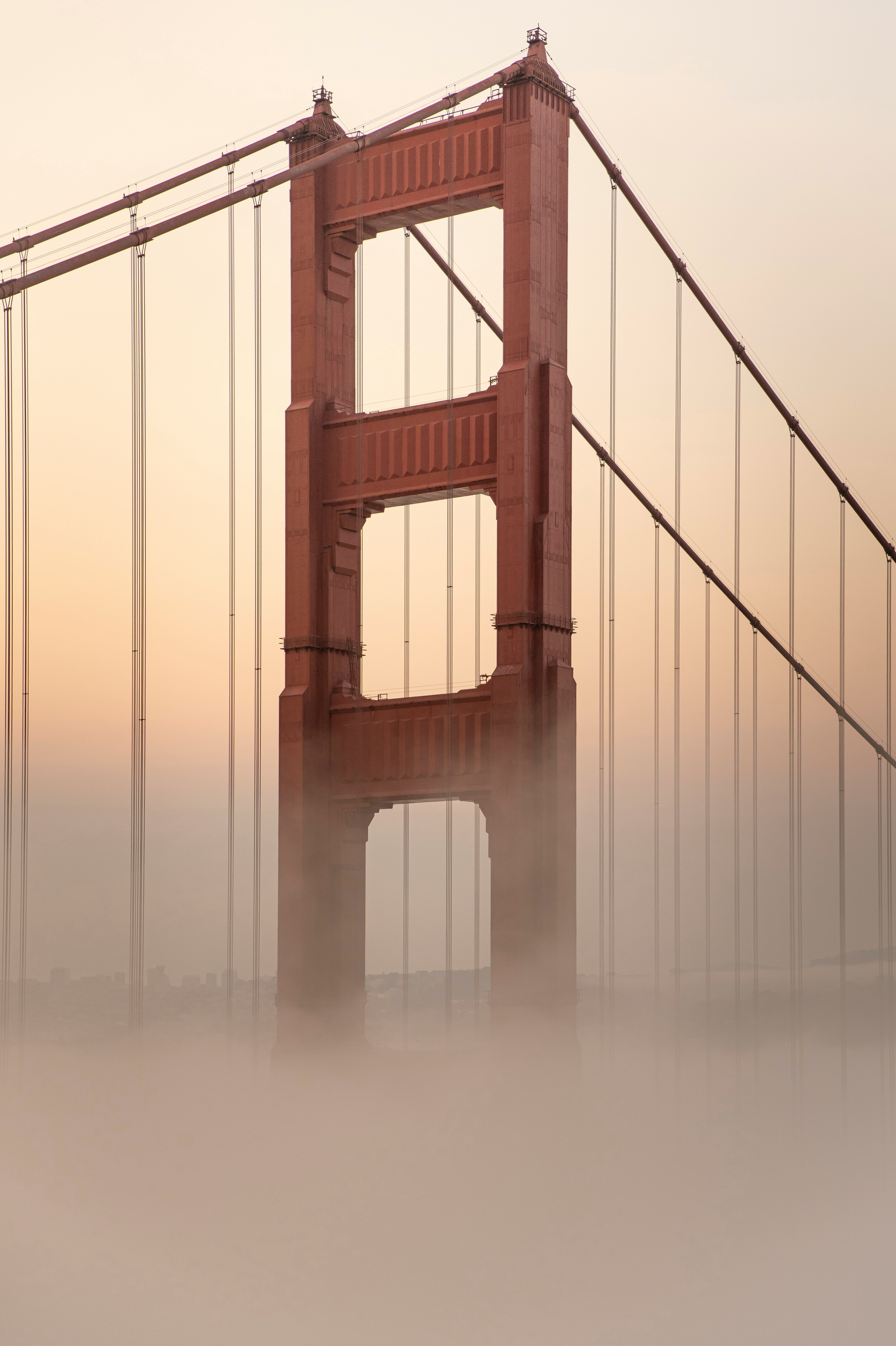 golden gate bridge in grayscale photography